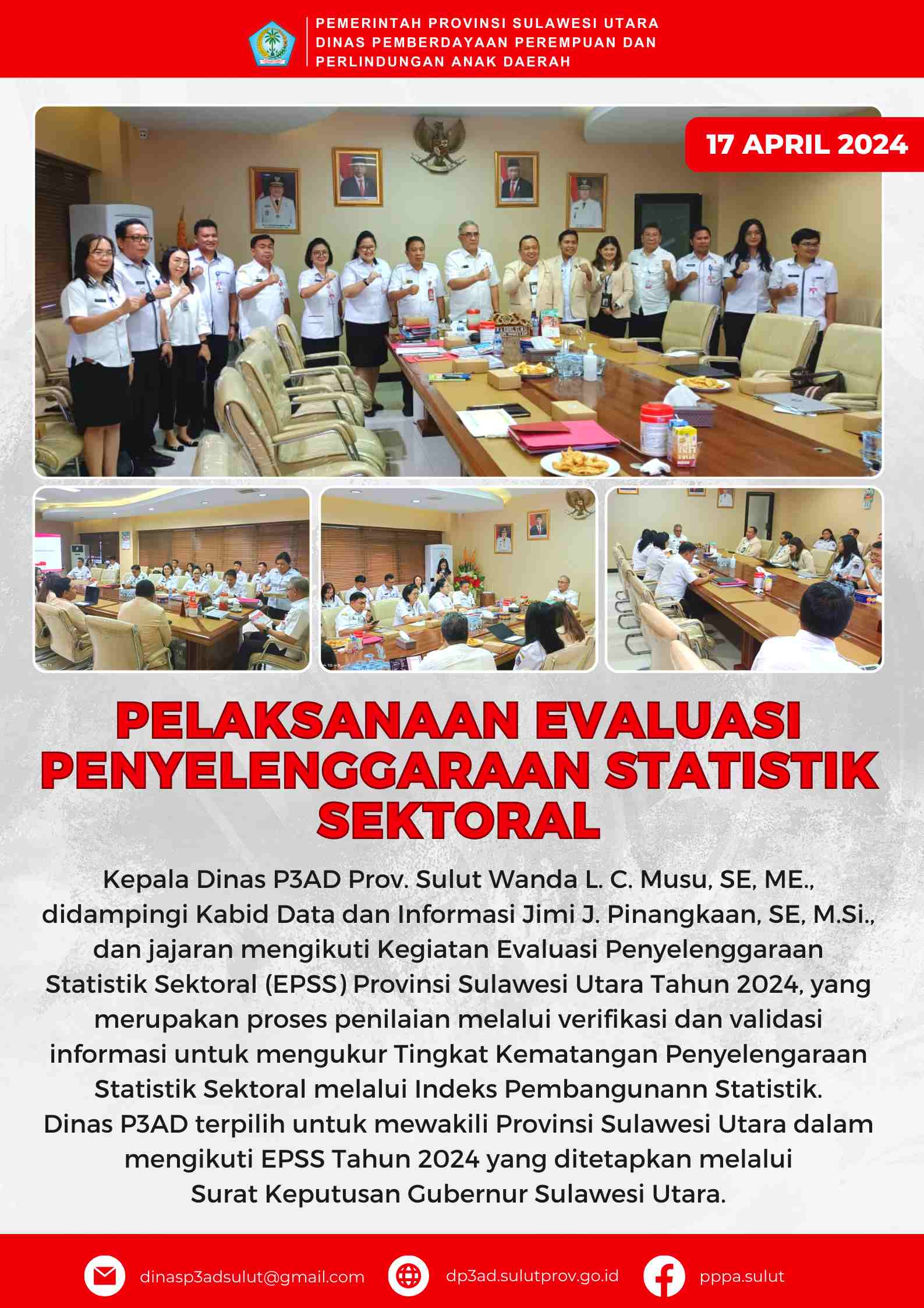 Pelaksanaan Evaluasi Penyelenggaraan Statistik Sektoral